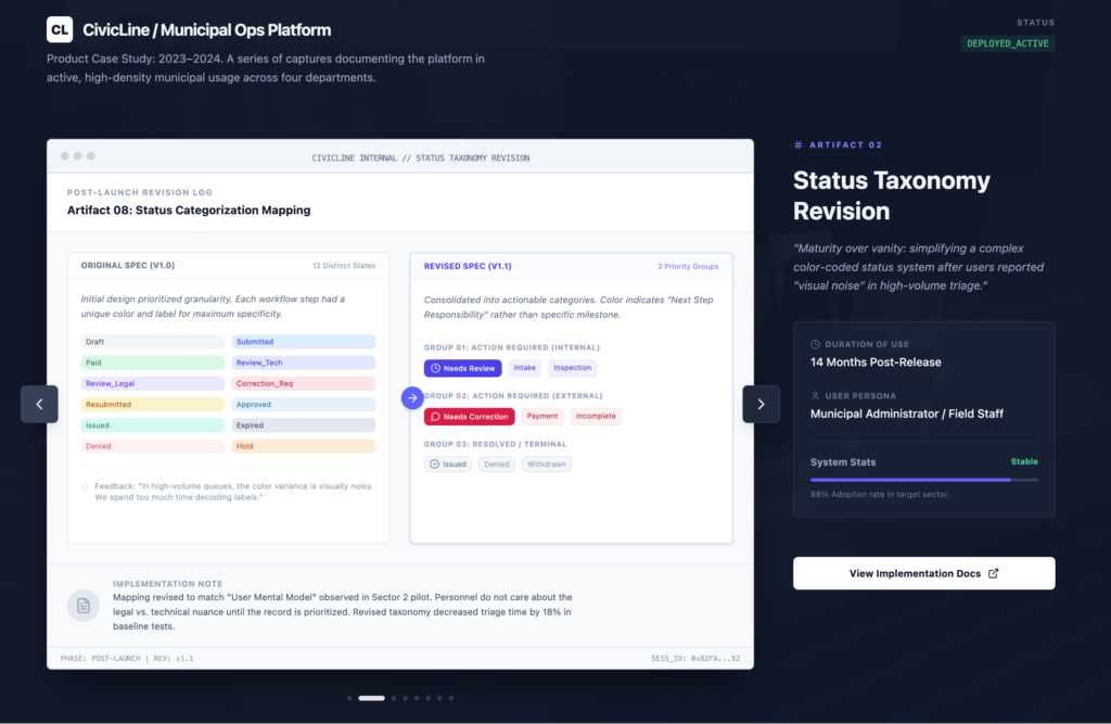 Adaptation or iteration after launch