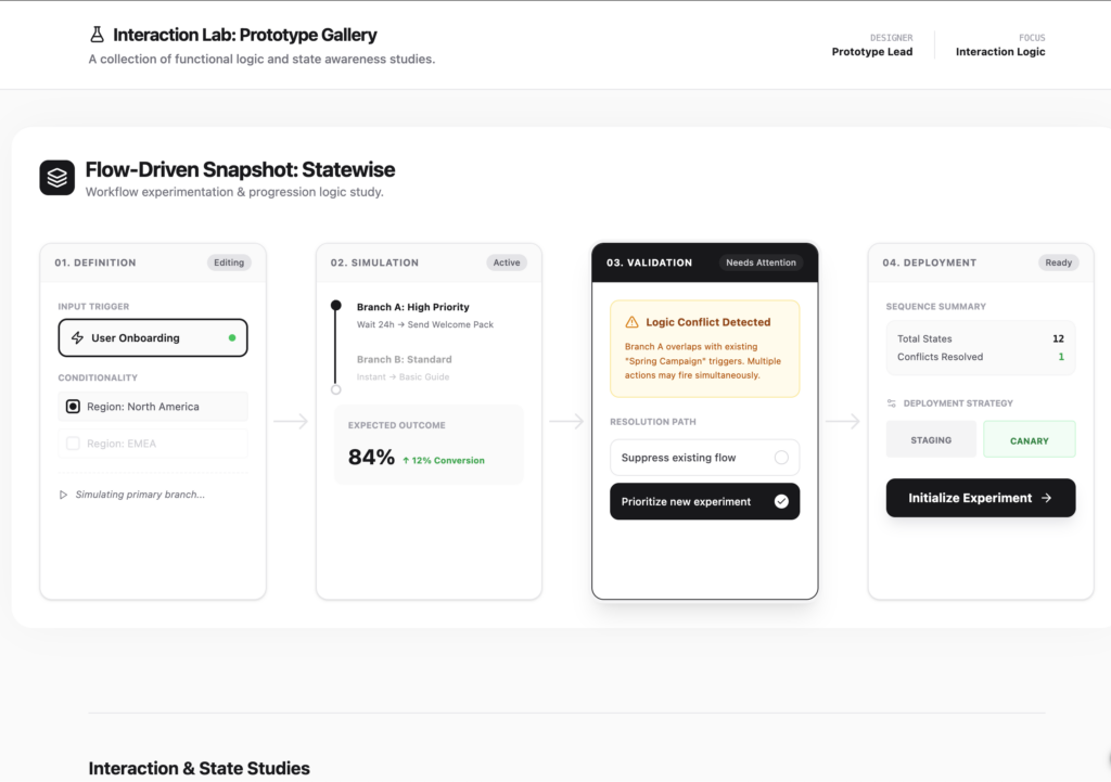 Flow-driven prototype snapshot