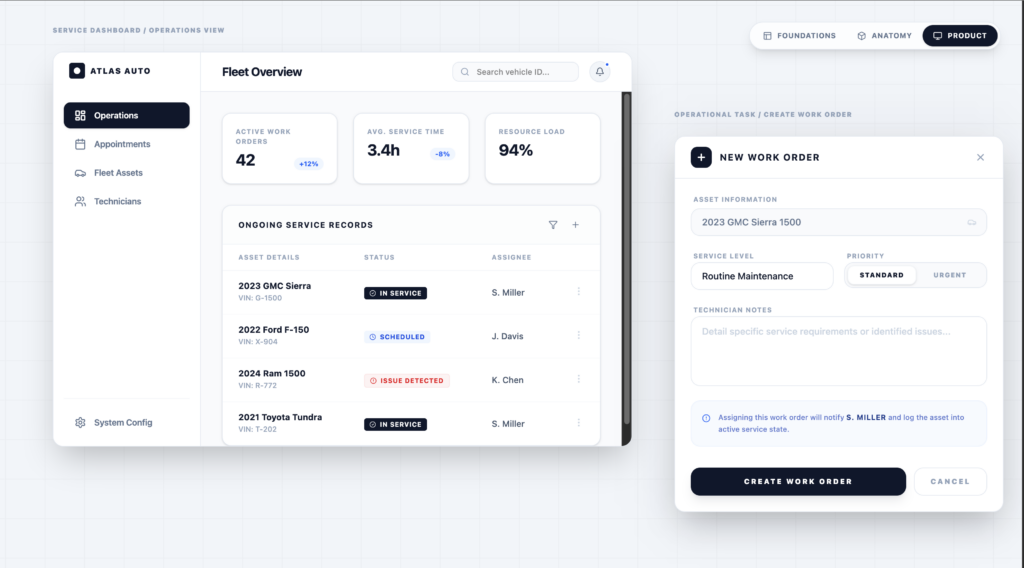Real UI composed from the system_2