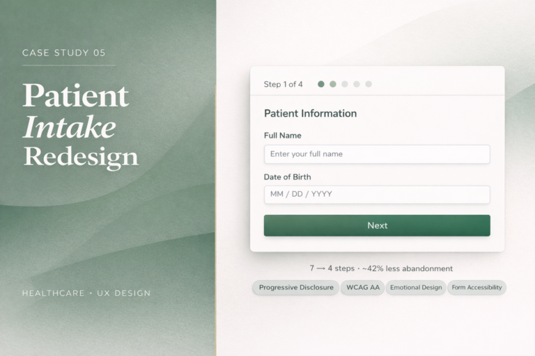 Patient Intake Redesign